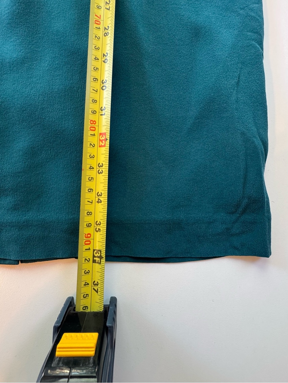 Hugo Buscati Teal Silk Sheath Dress - Picture 8 of 8